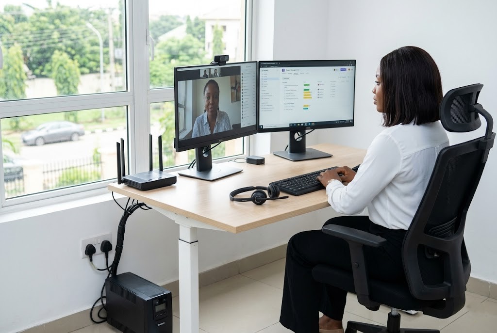 Home office setup Nigeria remote work